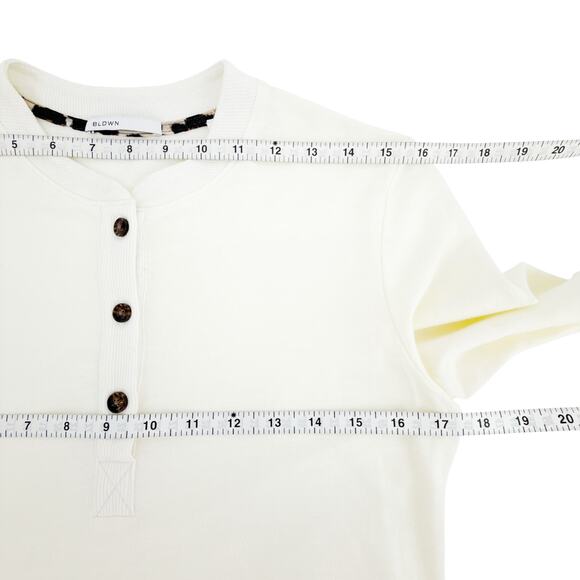 BALDWIN Kansas City BLDWN Long Sleeve Henley Tee Shirt S - Picture 6 of 8